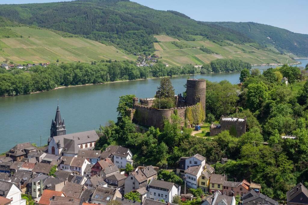 Rheintal-Ferien - 90 Qm Ferienwohnung Mit Wine & Style - Dein Urlaub Am Rhein Niederheimbach Eksteriør billede