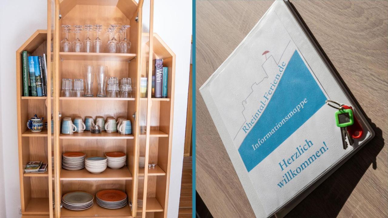 Rheintal-Ferien - 90 Qm Ferienwohnung Mit Wine & Style - Dein Urlaub Am Rhein Niederheimbach Eksteriør billede